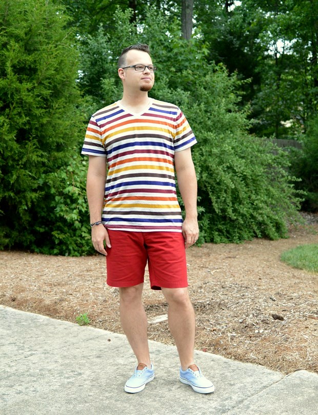 Striped Tee & Sperrys | NCsquared Life