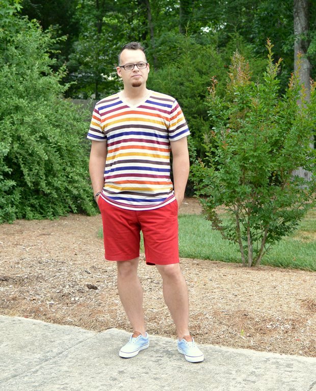 Striped Tee & Sperrys | NCsquared Life