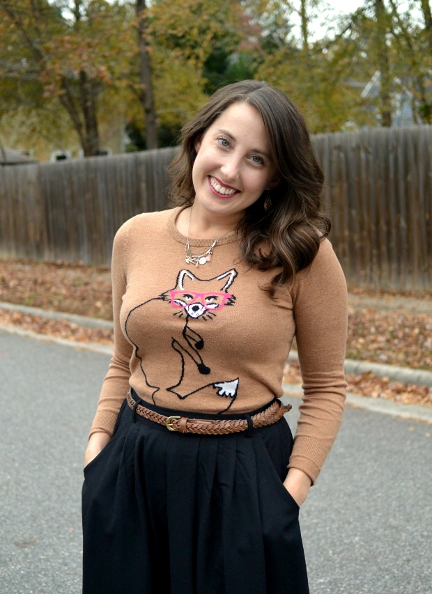 Fox Sweater & Midi Skirt | NCsquared Life